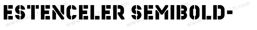 Estenceler SemiBold字体转换